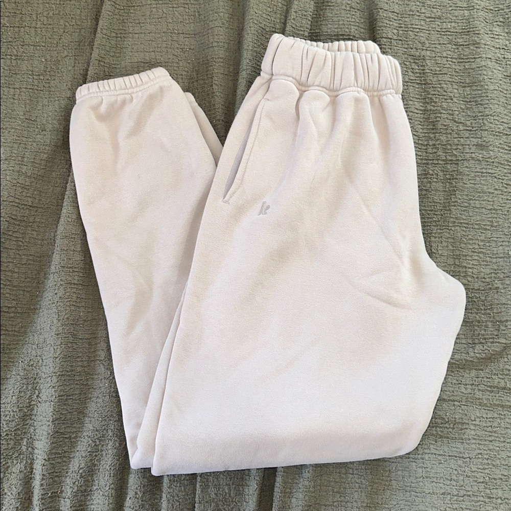 KAMO Cream Fleece-Lined Sweatpants